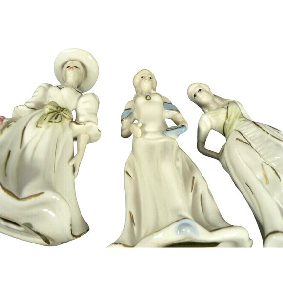 Female Figurines Victorian Ladies Porcelain K's Collection 3 pcs - Picture 4 of 12